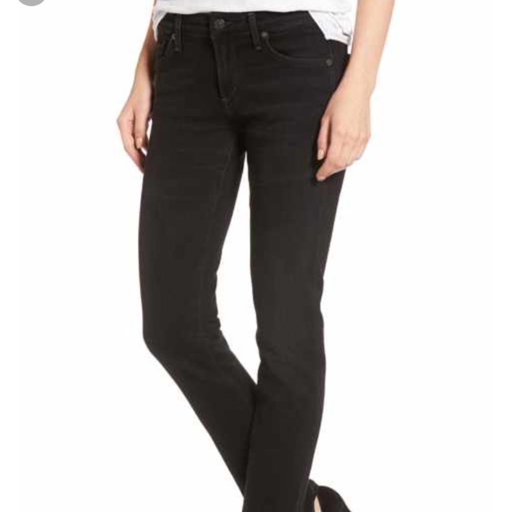 COH black straight leg denim